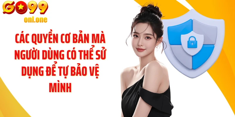 Các quyền cơ bản mà người dùng có thể sử dụng để tự bảo vệ mình